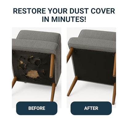 House2Home Black Upholstery Fabric Dust Cover 36 Inch - size: 36-Inch x 3-Yard