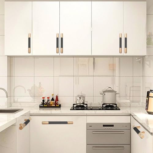 12 Pack 3 Inch 76 mm Bronze and Black Barrel Cabinet Pulls Cupboard Aluminum Handles Drawer Pull Cabinet Handles - color: Bronze and Black, size: 3 Inch
