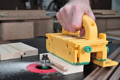 MICROJIG GRR-RIPPER GR-100 Pushblock With Handle Bridge Kit Accessory, Yellow