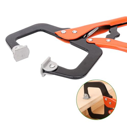 3 Pack 11 Inch Locking C Clamp, Versatile C Clamp Locking Pliers, Heavy Duty Vice Grips for Home Improvement, Welding & Workshop - size: 3 Pack 11 Inch