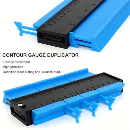 1pc 5 Feet Contour Gauge Tool - Adjustable Irregular Shape Duplicator for Precise Corner Profiling. Essential Template Maker for Carpets, Tiles, Laminate Flooring & DIY Woodworking