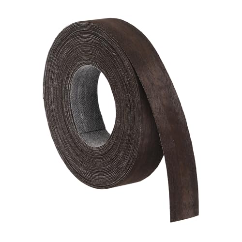uxcell 3/4 Inch x 25ft Wood Veneer Edge Banding, Pre-Glued Flexible Eucalyptus Edging Strips, Iron on with Hot Melt Adhesive Wood Tape for Cabinet Repair and Furniture Restoration - size: 3/4 Inch x 25ft