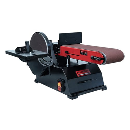 BUCKTOOL 1-1/2HP Bench Belt Disc Sander for Woodworking,6x48" Belt,10" Disc - size: 1.5 HP & 6" x 48"