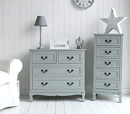 Shabby Chic Chalk Furniture Paint: Luxurious Metallic Paint, Craft Paint for Home Decor, DIY, Wood Cabinets - All-in-One Paints with Shiny Metallic Finish [Metallic Gun Metal] - (8.5 oz Covers 32 sf)