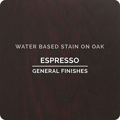 General Finishes Water Based Wood Stain, 1 Quart, Espresso - color: Espresso, size: 1 Quart