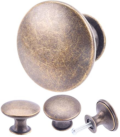 20 Pack Breen Bronze Kitchen Cabinet Knobs Round Drawer Pulls - color: Antique Bronze