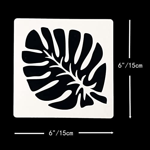 TIAMECH 8 Pcs Reusable Succulent Plants Cactus Stencils for Painting - style: 8Pcs Cactus