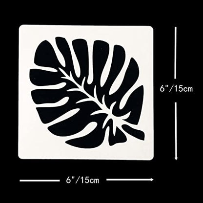 TIAMECH 8 Pcs Reusable Succulent Plants Cactus Stencils for Painting - style: 8Pcs Cactus