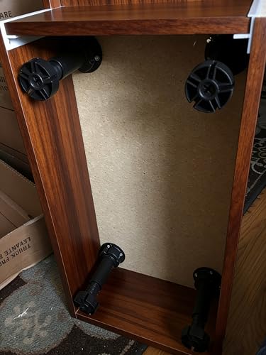 Adjustable Cabinet Levelers, 4.72-5.9 Inch, Black, 4Pcs - size: 4.72-5.9 Inch