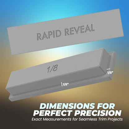 Rapid Reveal - Trim Reveal Tool - 1/8" Trim Gauge - Door Reveal Marking Tool - Durable ABS Plastic - Accurate Jamb Marking - Finish Carpentry & Woodworking Tool - Made in The USA (1/8 Inch Spacer) - size: 1/8 Inch