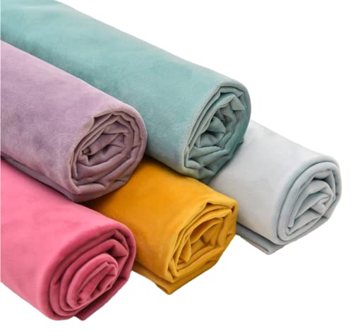 TinaKim Velvet Fabric for Upholstery Sofa Chair Cover Material (Pink, by The Yard) - color: Pink, size: Cut by the yard