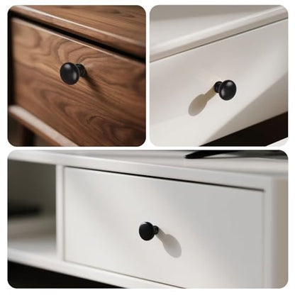 15 Pack Kitchen Cabinet Knobs, 1-3/16 Inch(29.5mm) Drawer Knobs Dresser Knobs,Matte Black Knobs Solid Drawer Pulls,Kitchen Cabinet Pulls for Dresser Drawers - color: Matte Black