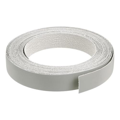 uxcell Edge Banding 1-1/8 Inch x 25ft Pre-Glued Veneer Gray - color: Gray, size: 1-1/8 Inch x 25ft