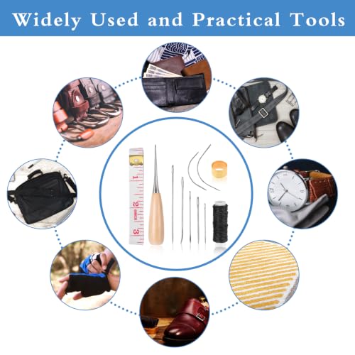 Ouligay 11 PCS Upholstery Needle and Thread Kit,