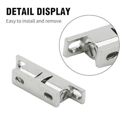 MDEOOSKY 12Pcs 2 inch 50mm Double Ball Tension Roller Catch Latch, Zinc Alloy Ball Catch Omitfu Set with Screws, Corrosion Resistance Ball Catch Tension Latches for Cabinet Wardrobes