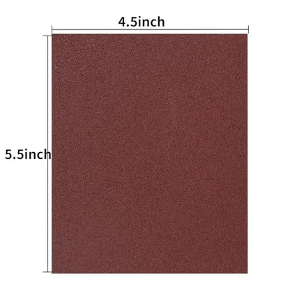 100 PCS 1/4 Sheet Sandpaper for Palm Sander 4.5" x 5.5" Sandpaper Sheets 320 Grit Hook and Loop Sandpaper Aluminum Oxide 1/4 Sandpaper Sheets Sanding Blocks for Metal, Woodworking (320 Grit) - size: 320 Grit