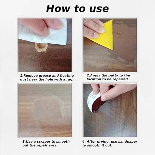 Wood Filler 9.87 oz,Natural Color,Stainable, Paintable, Wood Putty - color: 9.87oz Natural