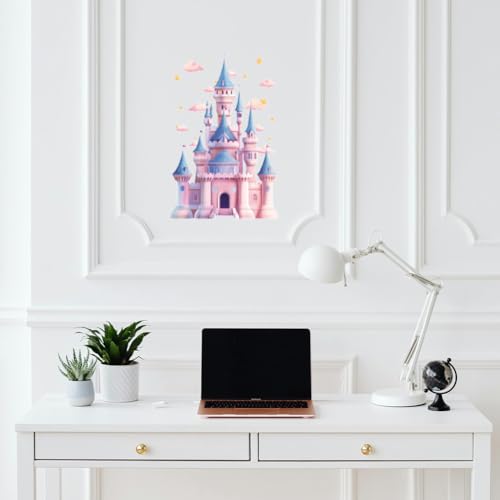 Peacoblue Magic Castle Rub On Transfers for Furniture Craft 6"x12" - style: Magic Castle