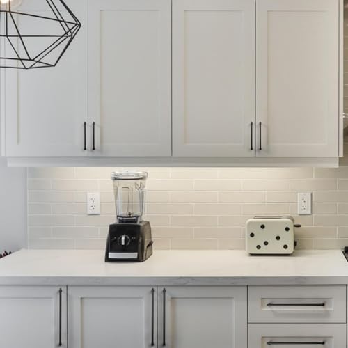 Amerdeco 10 Pack Matte Black Cabinet Pulls 3" - color: Matte Black, size: 3" hole center