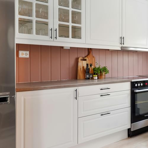 HOME EDIT 5 inch Black Cabinet Handles, 10 Pack Kitchen Cabinet Handles Matte Black Drawer Pulls Zinc Alloy Square Bar Kitchen Pulls - color: Black, size: 5 Inch Hole Center