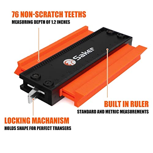 Saker Contour Gauge (5 Inch Lock) Profile Tool&Saker Contour Gauge Profile Tool(Unlimited Connection)…