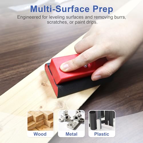 SCOTTCHEN Sandpaper 48 Pcs, 113 * 135MM Silicon Carbide Wet Dry Sanding Sheets, 80/120/180/240/320/400 Grit, for Wood Metal Furniture Refinishing Rust Removal - style: Sandpaper for Hand Sanding Blocks