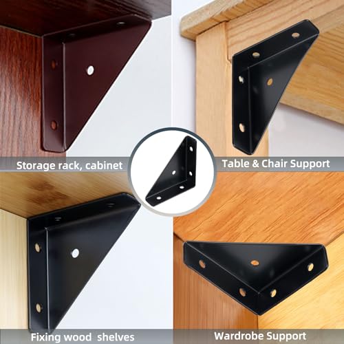2-9/16" Corner Brace L Bracket for Wood – 10 Pack Right Angle Brackets