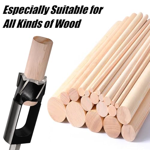 5PCS Wood Plug Cutter Set, Inner Dia 3/8'' 1/2'' 5/8'' 3/4'' 1'' - size: 3/8'', 1/2'', 5/8'', 3/4'', 1''