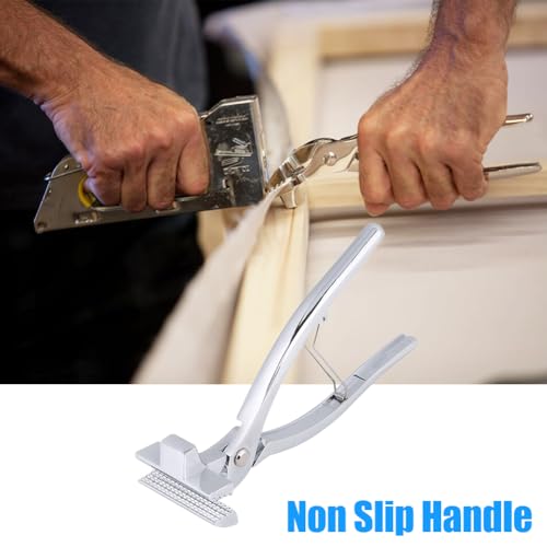 Canvases Pliers, Art Oil Painting Canvases Stretching Extra Wide Helper Gripper Zinc Alloy Clamp Professional Enlarge Framing Jaw Tool with Spring Return Handle for Webbing Stretcher Bars Artist