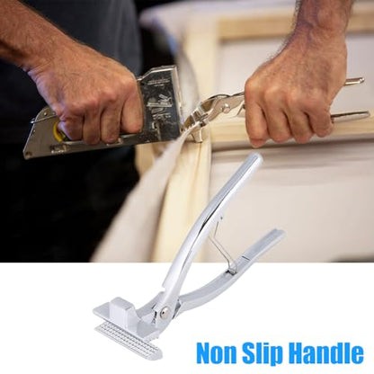 Canvases Pliers, Art Oil Painting Canvases Stretching Extra Wide Helper Gripper Zinc Alloy Clamp Professional Enlarge Framing Jaw Tool with Spring Return Handle for Webbing Stretcher Bars Artist