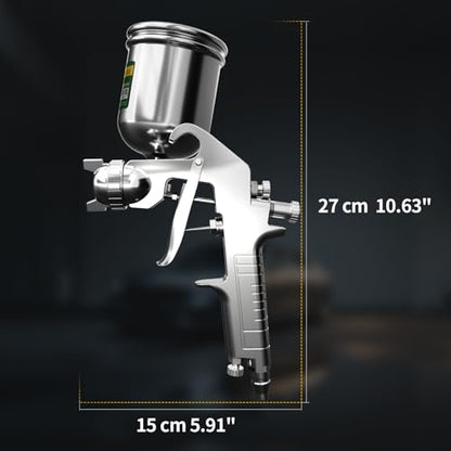 SENDA LVLP Air Spray Paint Gun Kit with 1.3mm Nozzle 400cc Cup for Automotive Car Painting, Home Improvement, Wall & DIY Touch-Up