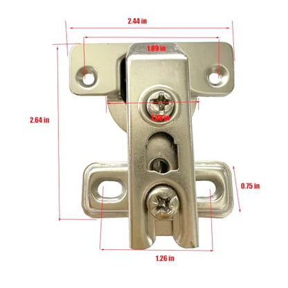 2-Pcs 90° Blind Corner Hinge 90 Degree Soft Close Cabinet Hinges