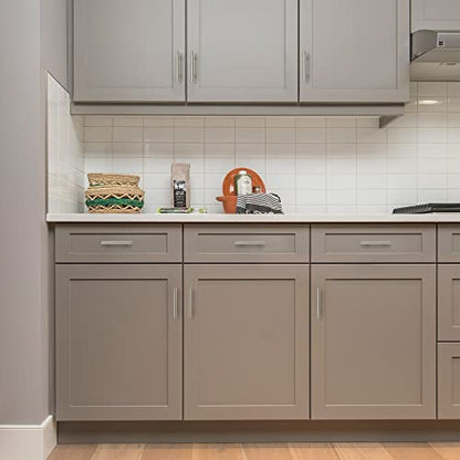 Ravinte Cabinet Handles,5" Length,3" Hole Center,Brushed Nickel,30 Pack - color: Satin Nickel