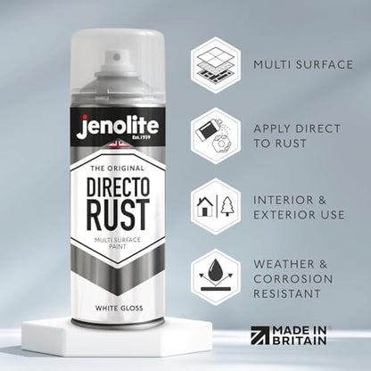 JENOLITE Directorust Gloss Finish Aerosol, White 1x13.5oz - color: White