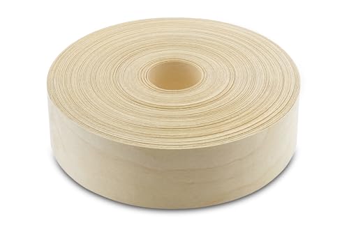3 inch Real Maple Wood Pre-Glued Veneer Edging Tape – 250 ft Trade Roll – Iron-On Wood Application - size: 3"