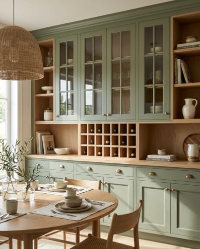 Retique It Furniture and Cabinet Paint - Paint for Cabinets, Dressers, Tables, Doors and DIY Home Decor Projects, Olive Branch, 16 oz