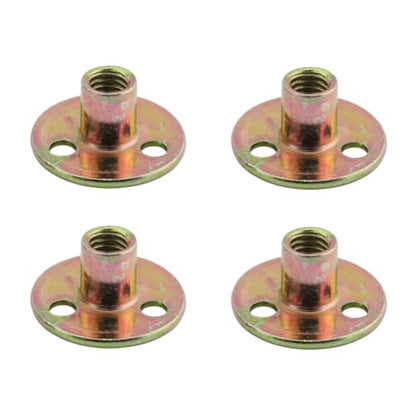4PCS Furniture Installation Metal Board Hardware Bottom Plate for Securing Table/Chair/Sofa/Cabinet Leg