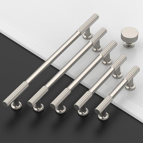 Amerdeco 10 Pack Brushed Satin Nickel Cabinet Pulls 3" - color: Brushed Satin Nickel, size: 3"/76MM