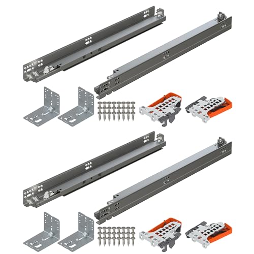 Blum Tandem Plus BLUMOTION Soft-Close Undermount Slides Kit, 18 in, 2-Pack - size: 2 Kits