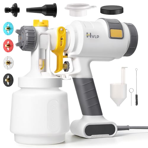 Paint Sprayer, HVLP Spray Paint Gun with 4 Nozzles and 3 Patterns