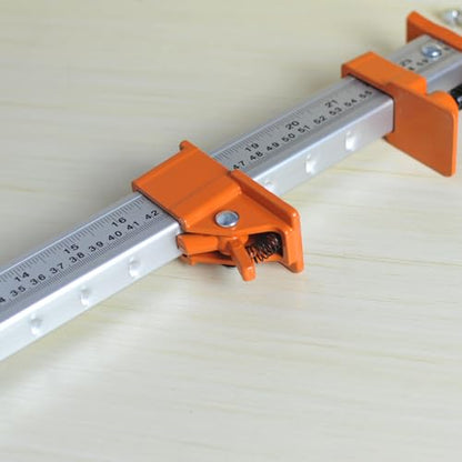 FEIRONG Heavy Duty 24" Bar Clamps 2-Pack - Professional Grade, Quick-Release, 330LB Load Limit, Built-in Ruler, 90° Angled Jaws for DIY Woodworking & Cabinet Installation | Fits 20.5" Work Range - size: Orange 24-inch 2 Pack