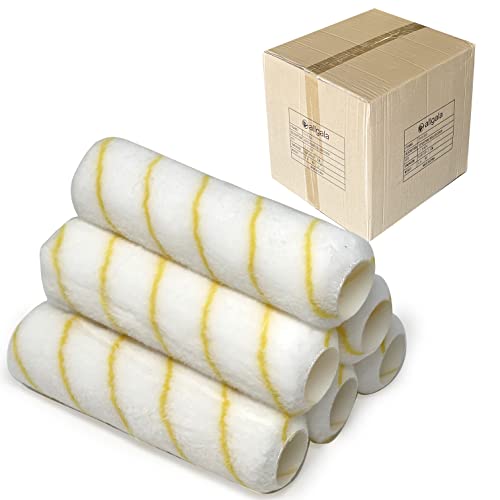 Allgala Paint Roller Covers, 144 Case Pack 9 Inch Shedless Lint Free Painter Roller Covers 1/2 in Roller Naps for Paint Roller Kit for House Painting and Professional Projects - size: 9" (Pack of 144)