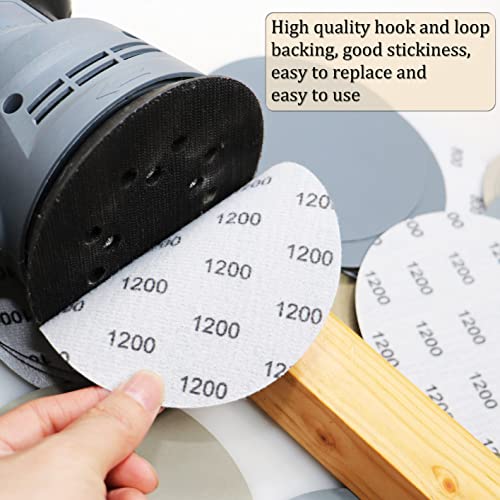 30PCS 5 inch No Hole #400-#7000 Wet Dry Sanding Discs 400 800 1000 1200 1500 2000 2500 3000 5000 7000 Grit Sandpaper Compatible for Random Orbital Sanders (#400-#7000 10Kind Grit Each 3PCS) - style: #400-#7000 10Kind Grit Each 3PCS