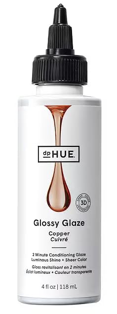 dpHUE Glossy Glaze, Copper - In-Shower Liquid Hair Gloss for Luminous Shine & Sheer Color - Paraben, SLS & SLES Sulfate Free - Leaping Bunny Certified - color: Copper