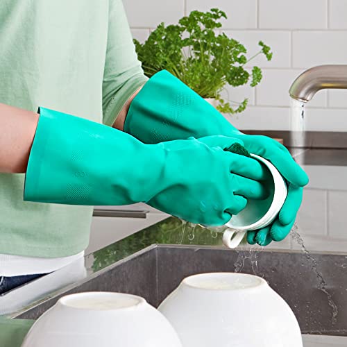 ThxToms Chemical Resistant Nitrile Gloves, Latex Rubber Free, 1 Pair, S - size: Small (Pack of 1)