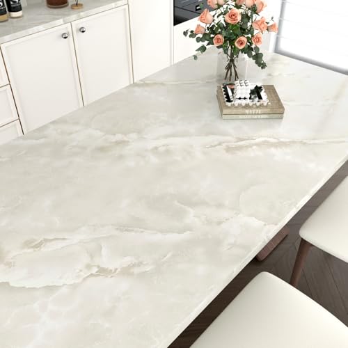 Matte Beige Marble Contact Paper for Countertops Waterproof Roll - color: Beige, size: 17.7" x 120"