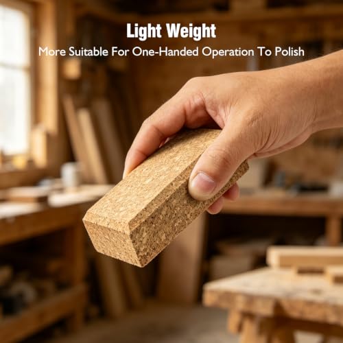 3 Pack Cork Sanding Block, Leather Craft Cork Punching Pad Kit