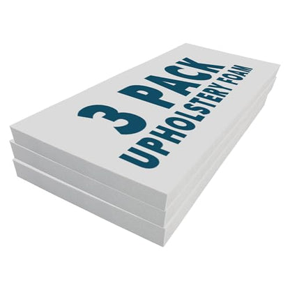 Foamma 0.5" x 30" x 72" High Density Upholstery Foam Cushion (Seat Replacement, Upholstery Sheet, Foam Padding) Made in USA, 3 Pack - color: High Density Foam, size: 0.5" x 30" x 72", style: 3 Pack