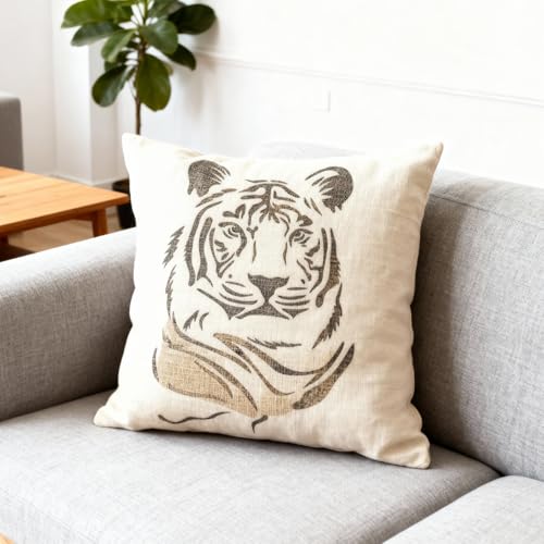 TIAMECH A4 Reusable Tiger Stripe Stencil for Painting - style: Tiger Stripe