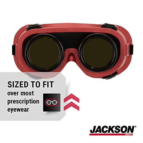 Jackson Safety WS Series Retro Safety Goggles - color: Iruv Shade 5, size: One Size, style: Fixed Round